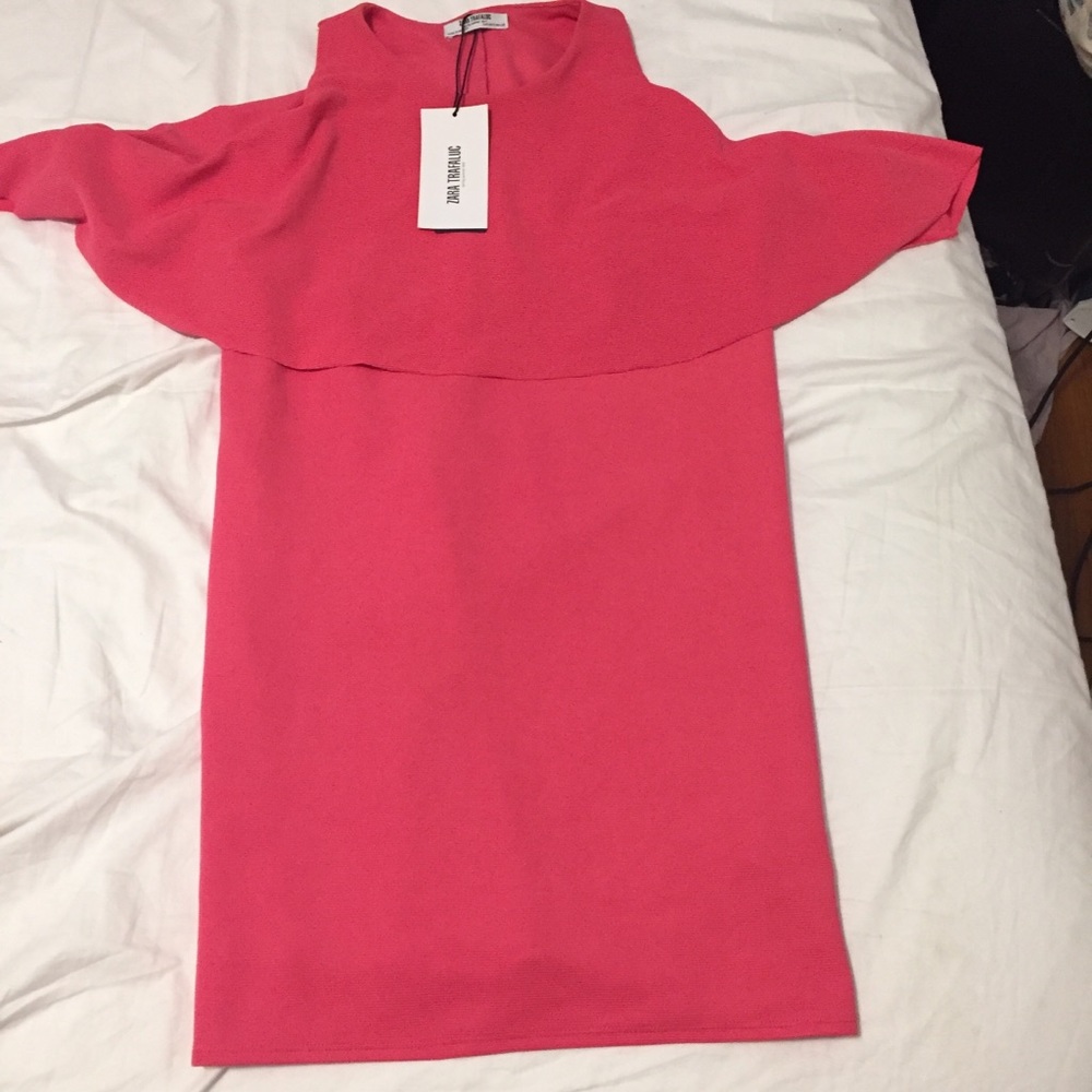 ZARA Trafaluc Hot Pink Spring/Summer Dress NWT